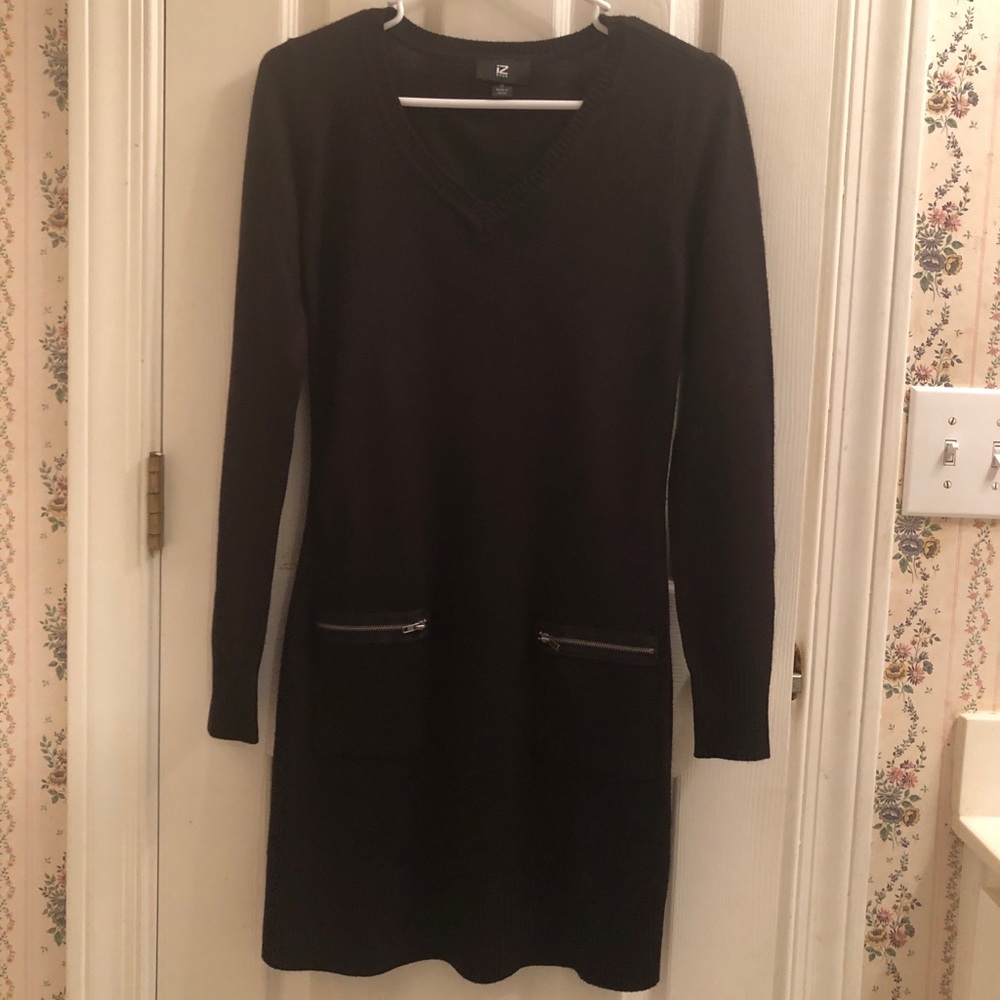 iZ Byer Black Sweater Dress